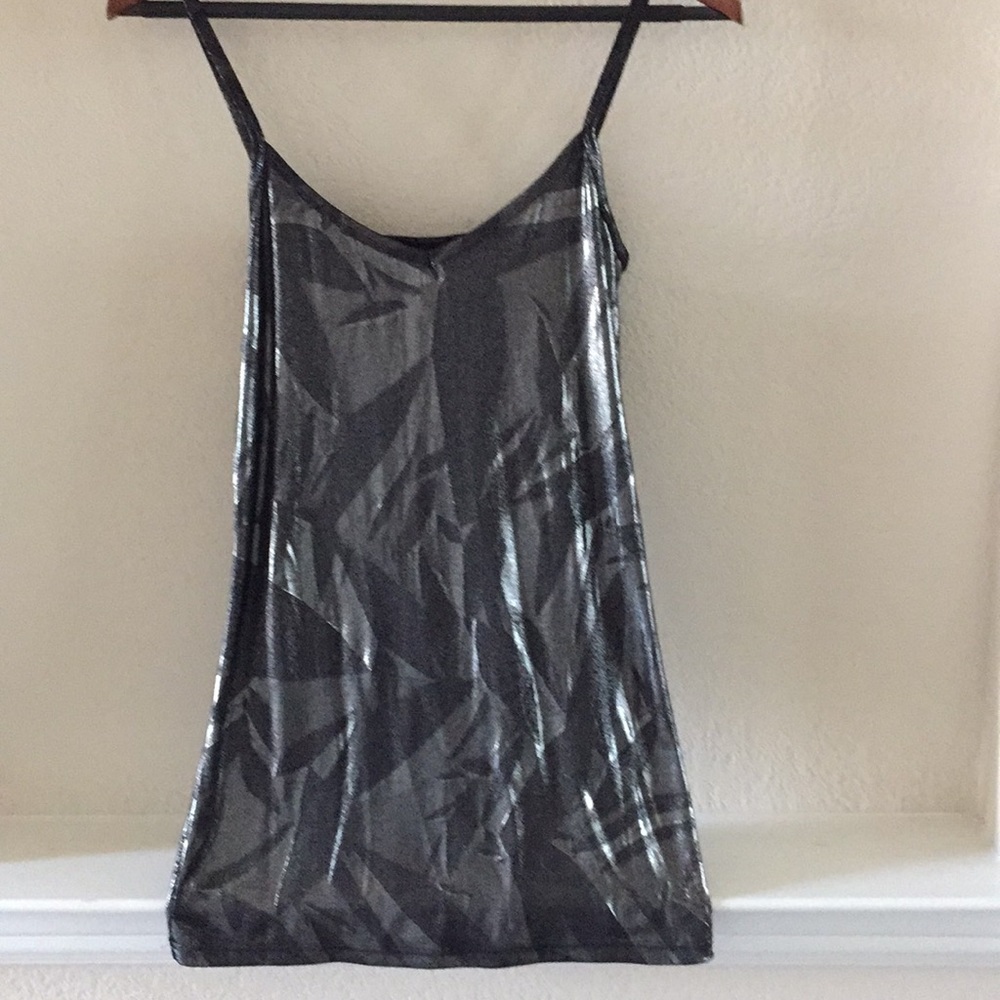 BKE - Black/Gray Metallic Blouse